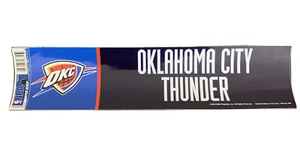 Bumper Strip Sticker 3”*12” Oklahoma City Thunder - Picture 1 of 1