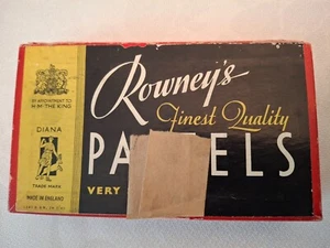 Vintage Rowney's Finest Quality Artists Soft Pastels Assortment In Box England - Picture 1 of 6