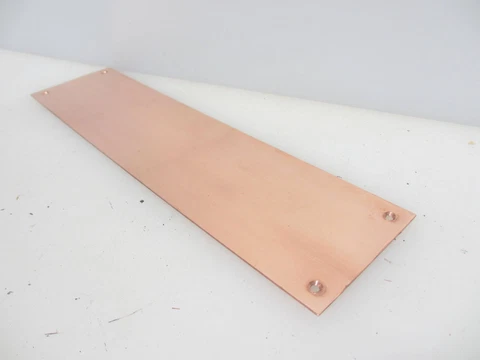 Solid Copper Finger Push Plate Door Handle Antique STYLE - £12 each Cover
