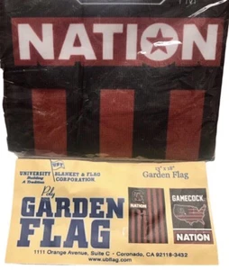 Bandera de jardín de 2 lados South Carolina Gamecocks 13" x 18" University of SC Cocky - Imagen 1 de 5
