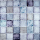 Küchenfliese Mosaikfliese Glasmosaik Blaugrau beige  88-0411_f |10Mosaikmatten