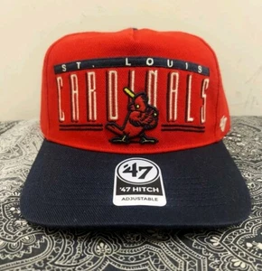 St Louis Cardinals Hat '47 Brand Hitch Snap Back Adjustable Red MLB Cooperstown - Picture 1 of 6