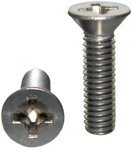 Stainless Steel Flat Head machine Screws 10-32 x 7/16" Qty 50 - Picture 1 of 4