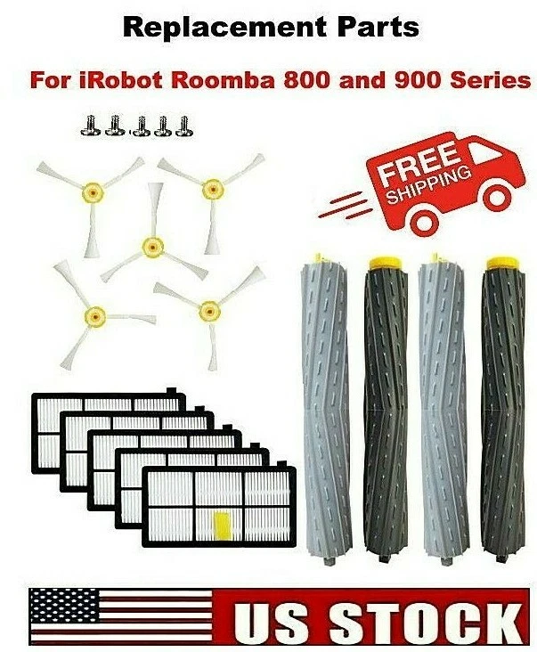 For iRobot Roomba Replacement Parts Side, Roller Brushes Filters 870 871 880 980 - Image 1 of 1