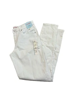 Cat & Jack Girls White Denim Jeans New Size 18 Skinny Jeans - Picture 1 of 5
