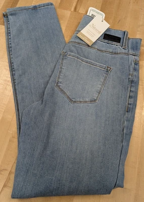 Jeggings femininos Natural Reflections Lucy denim pequeno vintage lavagem ultra elástico - Imagem 1 de 4