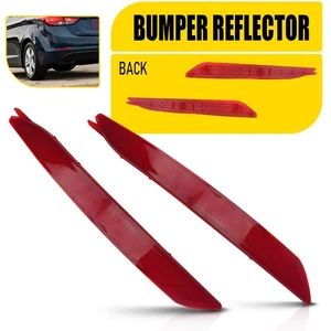 Bumper Reflector Set For 2014-2016 Hyundai Elantra HY1185114 HY1184114 Rear EXD - Picture 1 of 11