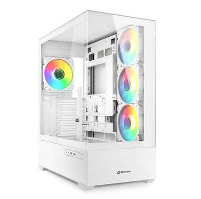 Sharkoon PC Gehäuse AK6 RGB White ATX weiß - Bild 1 von 4