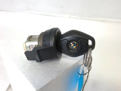 BMW Z4 2003-2008 llavero inteligente transmisor remoto con cilindro de bloqueo negro OEM Foto 1 de 4