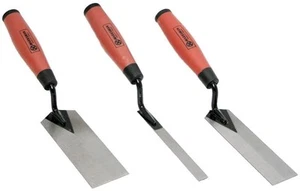 3pcs Tradesman Margin Trowel Set Hand Brick Plastering Builders Soft Grip Handle - Picture 1 of 1