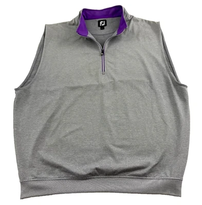 FootJoy FJ Men's Sz. XL Golf Performance 1/4 Zip Sleeveless Vest! - Image 1 of 4
