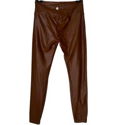 Santiny Leggings Cintura Alta Marrón Informal Atletismo Mujer Talla 26S Metálicos Foto 1 de 4