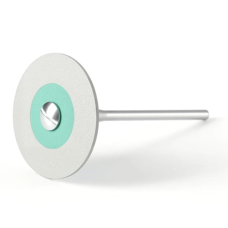 5x AZDENT Dental Fine HP Polisher Rubber Diamond Wheel Disc for Porcelain 26mm