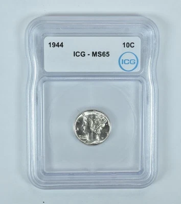 1944 Mercury Dime MS65 ICG - Image 1 of 4