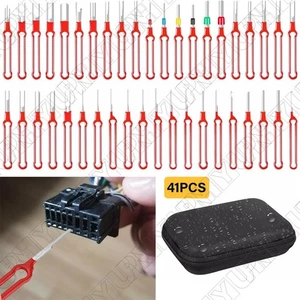 41PCS Pin Ejector Wire Kit Extractor Connector Puller Car Terminal Removal Tool - Picture 1 of 10
