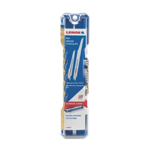 Lenox Wood Reciprocating Saw Blade Kit With Case, 5 Piece Set, USA #1839467 - Picture 1 of 1