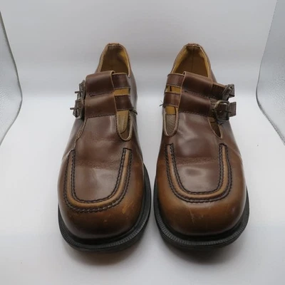 VTG Dr Martens Leather Platform Mary Jane 8305 Double Straps England Women Sz 7 - Image 1 of 4