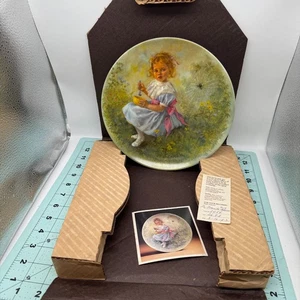 "Little Miss Muffet" Mary Mary Mother Goose Serie #3 Teller 1981 McClelland Reco - Bild 1 von 5