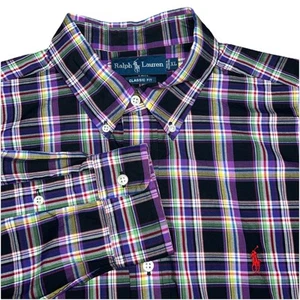 Polo Ralph Lauren Classic Fit Button Down Mehrfarbig Kariert Herren XL - Bild 1 von 6
