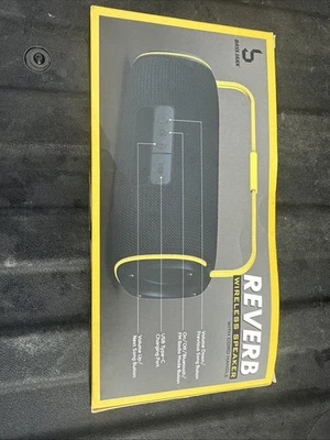 NUEVO Altavoz Bluetooth Inalámbrico BassJaxx REVERB NEGRO/AMARILLO con Mango de Cable Foto 1 de 2