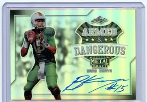  Leaf Metal Draft 2017 #AD-BK1 Brad Kaaya novato autógrafo armado y peligroso - Imagen 1 de 2