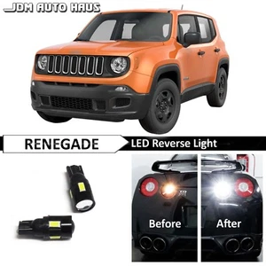 2x White High Power Reverse Backup LED Lights Bulbs Fits JEEP Renegade 2015-2018 - Picture 1 of 12