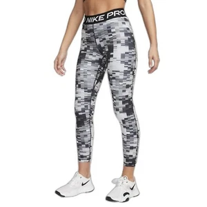 Nike Pro 7/8 Damen Trainingsleggings Gr. S schwarz weiß neu DX0049 010 - Bild 1 von 4