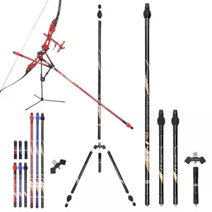 Kit bilanciere stalizzatore arco asta ammortizzatore carbonio composto tiro ricurvo - Foto 1 di 12