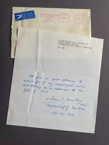 DENIS EUGENE HURLEY (†2004) bishop South Africa autograph signed convolute - Picture 1 of 1