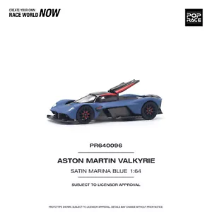 POPRACE 1/64 Aston Martin Valkyrie Satin Marina Blue Diecast Car - Imagen 1 de 10