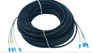 75M Exterior LC-LC UPC 4 hilos 9/125 Modo Único Cable de Parche de Fibra Óptica -3456 - Imagen 1 de 1
