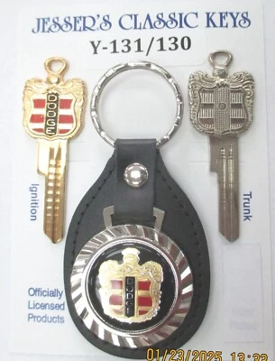 Juego de llaves Dodge Crest de oro amarillo y plata Royal Classic 1949-1955 Foto 1 de 4