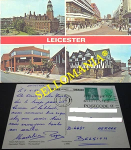 POSTCARD LEICESTER EAST MIDLANDS ENGLAND INGLATERRA  CC04618 UK - Picture 1 of 1