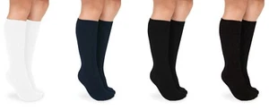 Jefferies Socks Womens Cotton Seamless Long Knee High Socks 4 Pair Pack - Picture 1 of 7