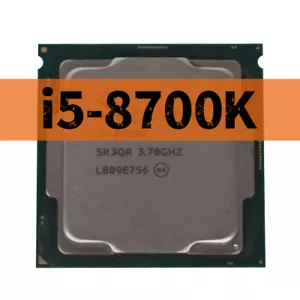 Intel Core i7-8700K SR3QR 3.7GHz 6 Cores 12 Threads 95W LGA1151 CPUProcesssor - Picture 1 of 1