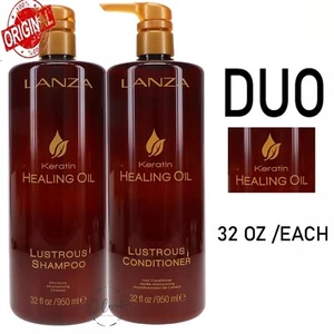 LANZA Keratin Healing Oil Lustrous Shampoo 32oz&Conditioner 32oz DUO NEW - Picture 1 of 1
