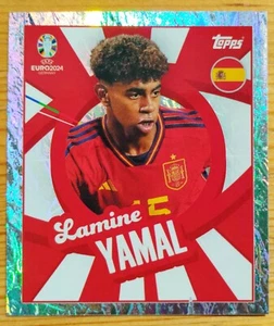 TOPPS UEFA EURO 2024 naklejka ESP PTW LAMIN YAMAL HISZPANIA - Zdjęcie 1 z 4