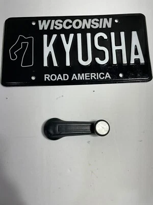 Manivela de ventana manual 84-87 Honda Civic CRX 1984-1987 SI PERILLA NEGRA FABRICANTE DE EQUIPOS ORIGINALES Foto 1 de 2