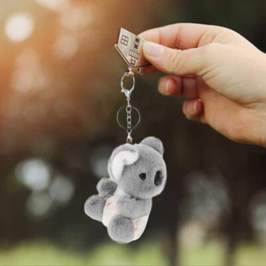 Koala Keychain Koala Doll Keychain Plush Koala Stuffed Animal Plush Keychain - Picture 1 of 12