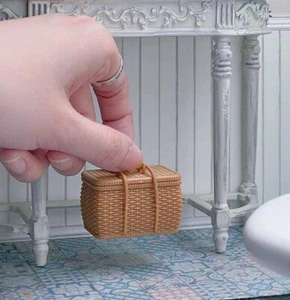 Miniatures 1/6 Scale  Picnic Basket/ Pannier/Kitchen/ Storage - Picture 1 of 11