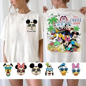 Personalized Mickey and Friends Summer Cruise Unisex Adult Kid Tee 270304 - Picture 1 of 10
