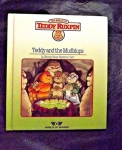 UN LIBRO DE PELUCHE RUXPIN PELUCHE Y LOS MUDBLUPS MUNDOS DE MARAVILLA - SOLO LIBRO - Imagen 1 de 2