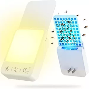 Fruit Fly Traps for Indoors, 2 in 1 Plug in Bug Catcher Indoor Flying Insect - Picture 1 of 7