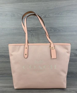 Coach Tragetasche Pferd und Kutsche Jacquard City Handtasche C0671 (hellorange) - Bild 1 von 9