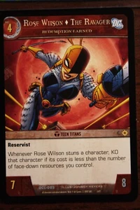 VS System: "Rose Wilson The Ravager - Redemption Earned" DCL-085 - Picture 1 of 1