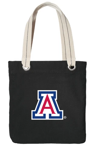 Arizona Wildcats Tote Bag RICH COTTON CANVAS - FULLY LINED! Cover