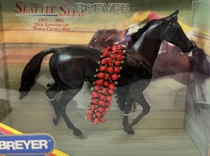 Breyer Seattle Slew #474 Triple Crown Winner 25th Anniversary Horse NIB Rare - Picture 1 of 11