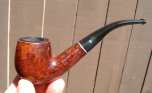 Vintage, used, "Crown Duke" Dr. Grabow Imported Briar, semi-bent Smoking Pipe - Picture 1 of 10