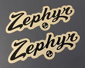 Rare Lot 2 ZEPHYR HAT Cap MANUFACTURER Glossy Vinyl Sticker Collector Dealer - Picture 1 of 7