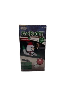 Gemmy Car Buddy 3 Foot Christmas SNOWMAN LED Inflatable Uses Car 12V Plug - Picture 1 of 6